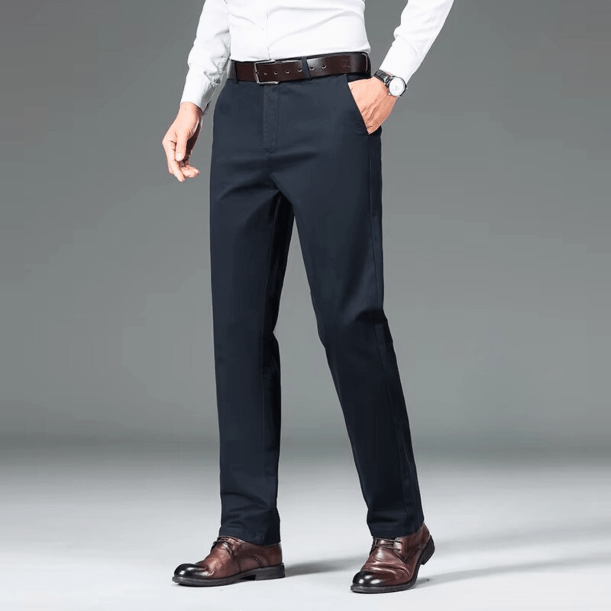 Hugh | Fleece-Lined Straight-Leg Pants