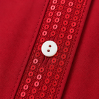 Jada | Sequin Pocket Button-Down Blouse