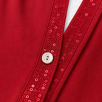 Jada | Sequin Pocket Button-Down Blouse