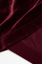 Janet | V-Neck Velvet Tunic Top with Pockets