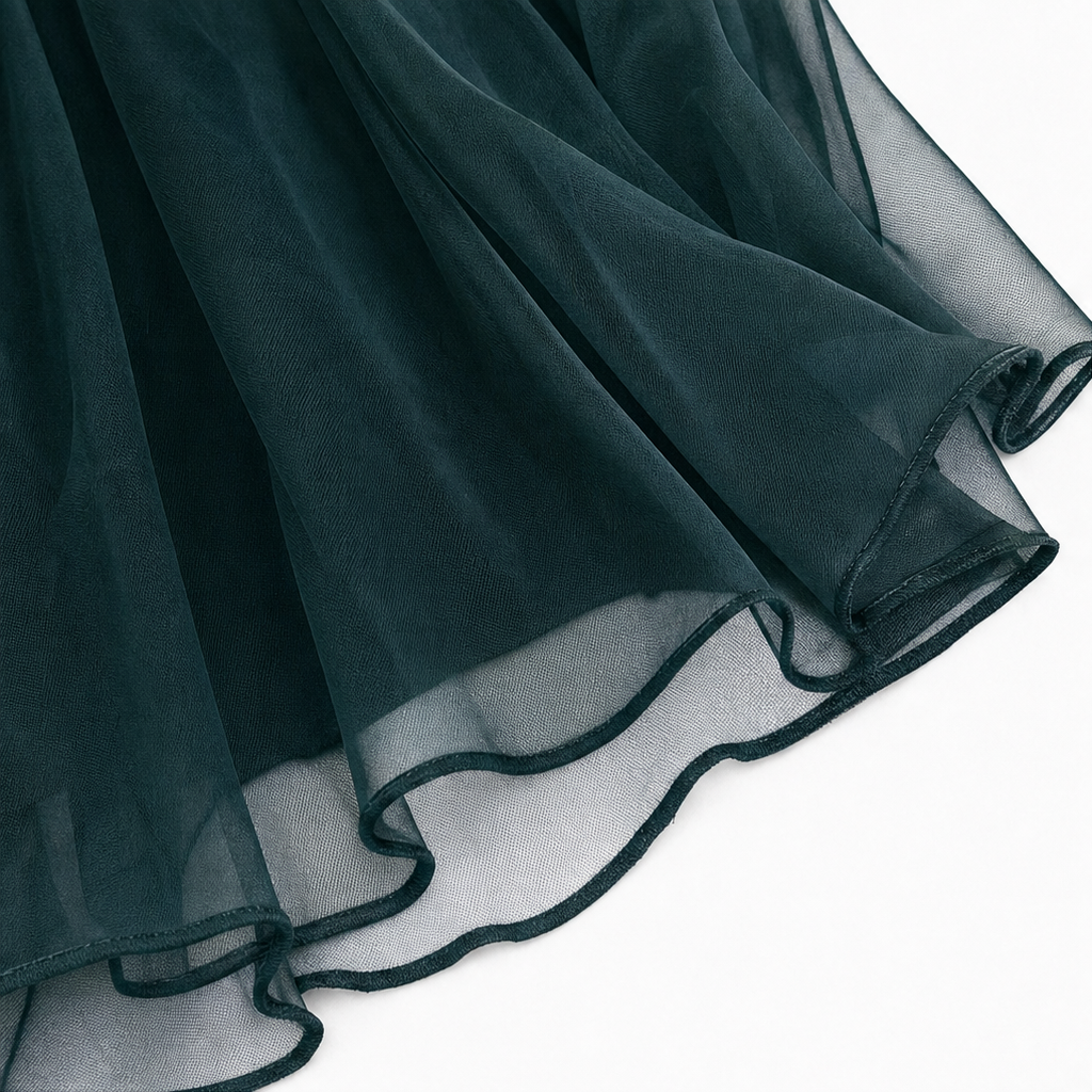 Jasmine | Off-the-Shoulder Draped Chiffon Maxi Dress