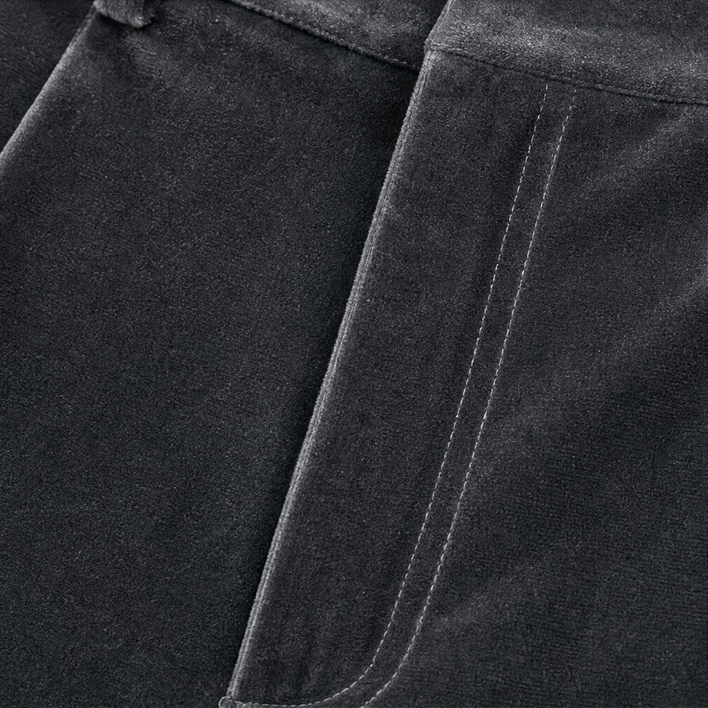 Jessie | High-Waisted Wide-Leg Velvet-Like Pants