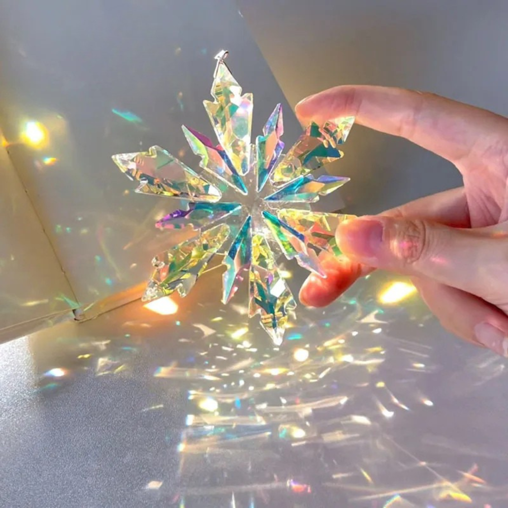 K9 Crystal Snowflake Ornament with Chain