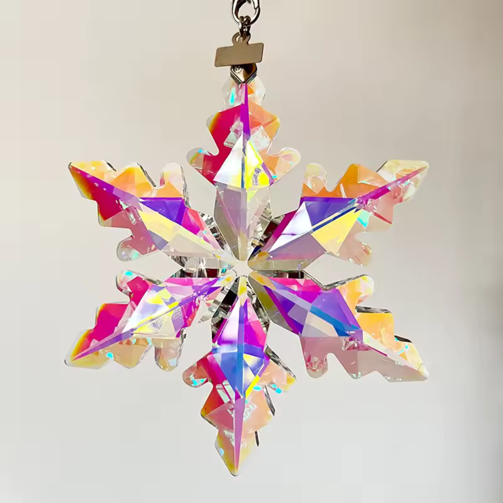 K9 Crystal Snowflake Ornament with Chain