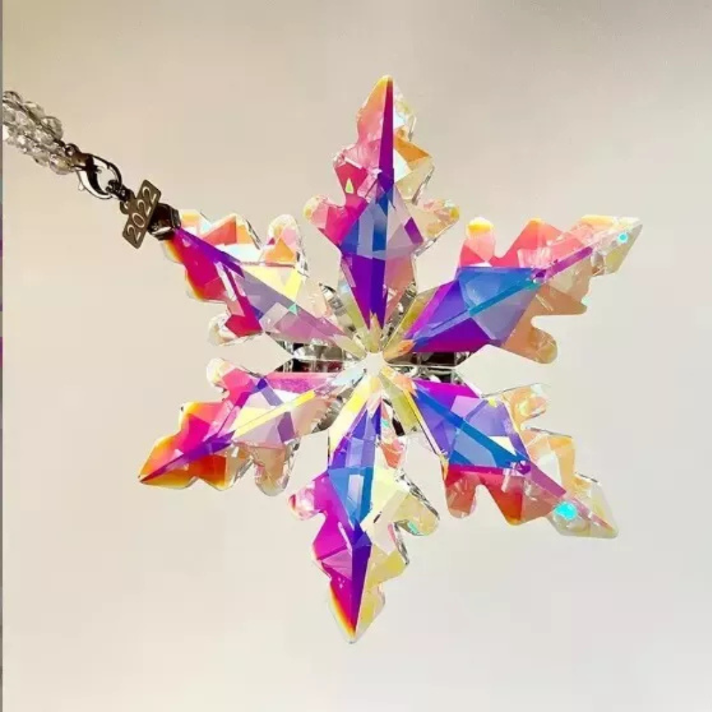 K9 Crystal Snowflake Ornament with Chain