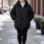Kaitlin | Cozy Spliced Hooded Jacket