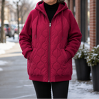 Kaitlin | Cozy Spliced Hooded Jacket