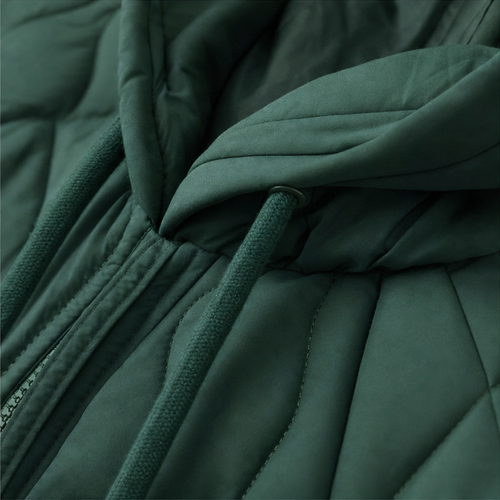 Kaitlin | Cozy Spliced Hooded Jacket