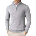 Kane | Half-Zip Knit Collared Sweater