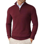 Kane | Half-Zip Knit Collared Sweater