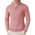Kane | Half-Zip Knit Collared Sweater
