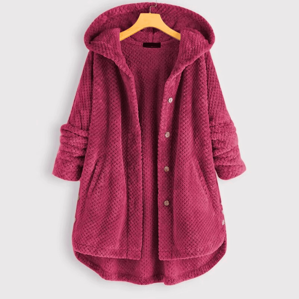 Kasey | Cozy Hooded Fleece Coat
