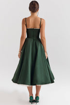 Kathleen | Tulle Midi Dress with Adjustable Straps
