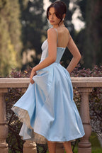 Kathleen | Tulle Midi Dress with Adjustable Straps