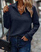 Kay | Viscose-Blend Quarter-Zip Sweater