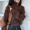 Kitty | Oversized Quarter-Zip Knit Sweater
