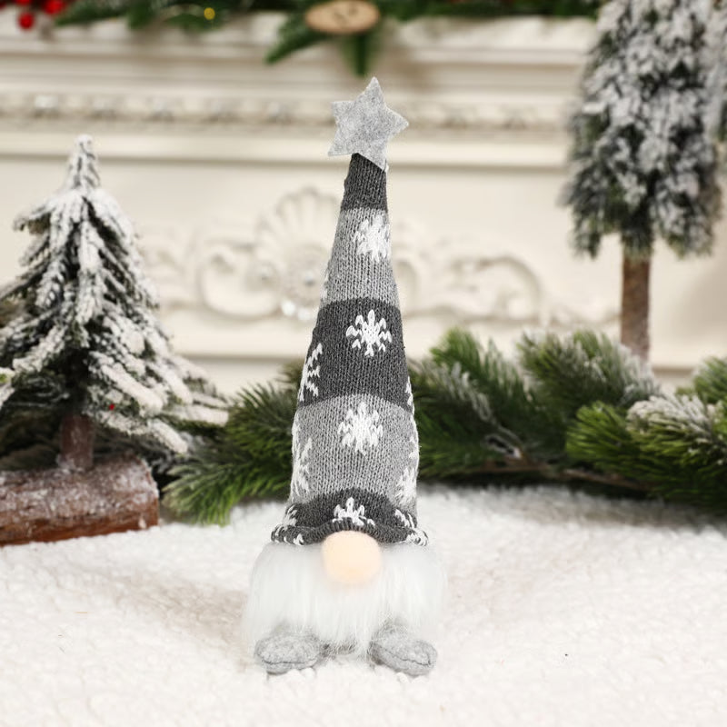 Knit Light-Up Christmas Gnome
