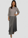 Lacy | Pleated Knit Maxi Dress