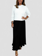 Lacy | Pleated Knit Maxi Dress