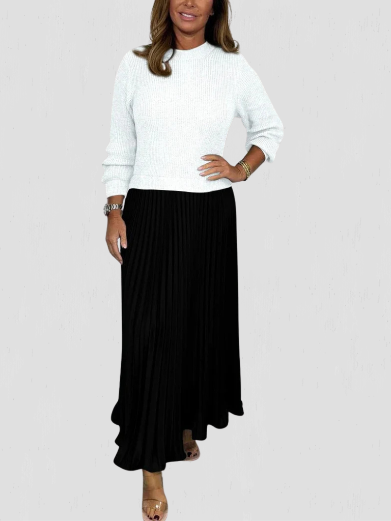 Lacy | Pleated Knit Maxi Dress