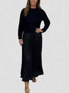 Lacy | Pleated Knit Maxi Dress