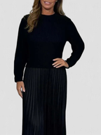Lacy | Pleated Knit Maxi Dress