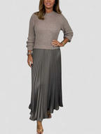 Lacy | Pleated Knit Maxi Dress