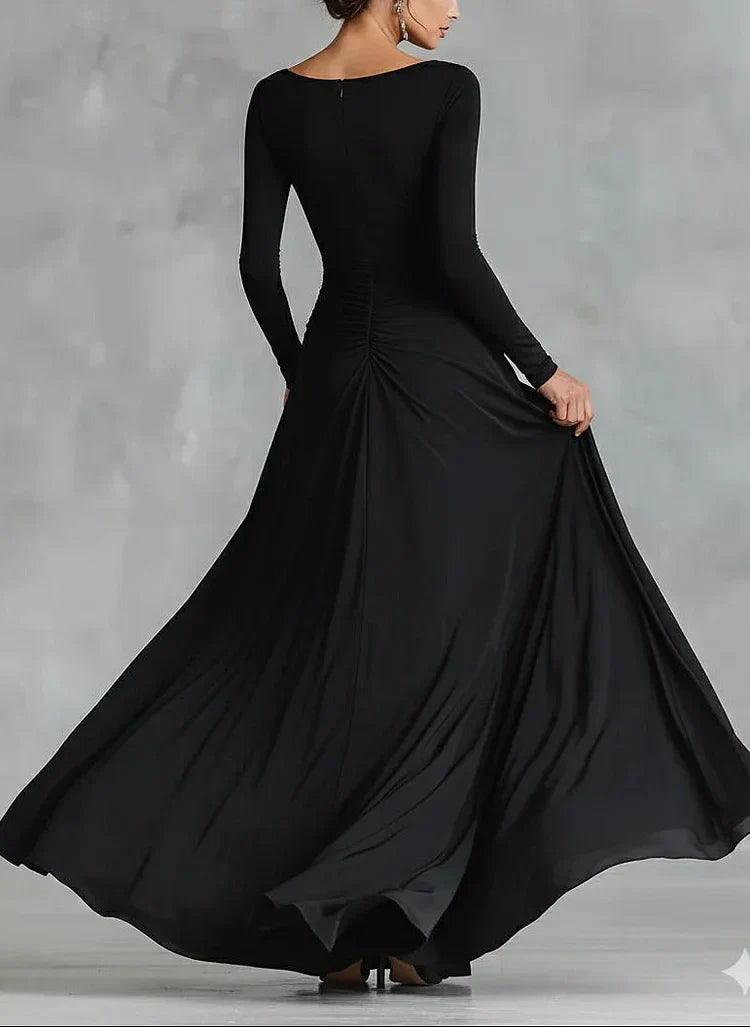 Leslie | Modern Pleated Crepe Dress