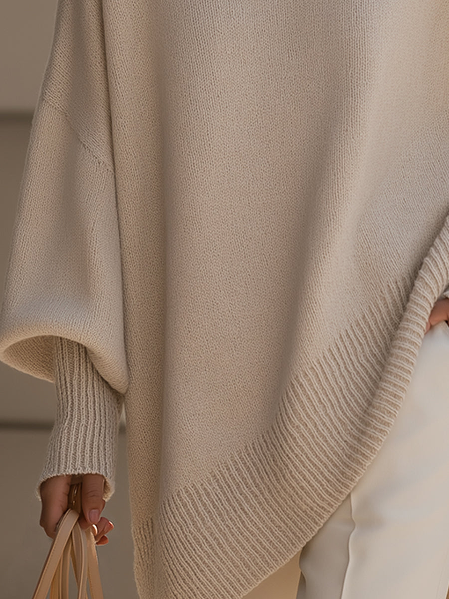 Lexi | Oversized Ribbed Crewneck Sweater