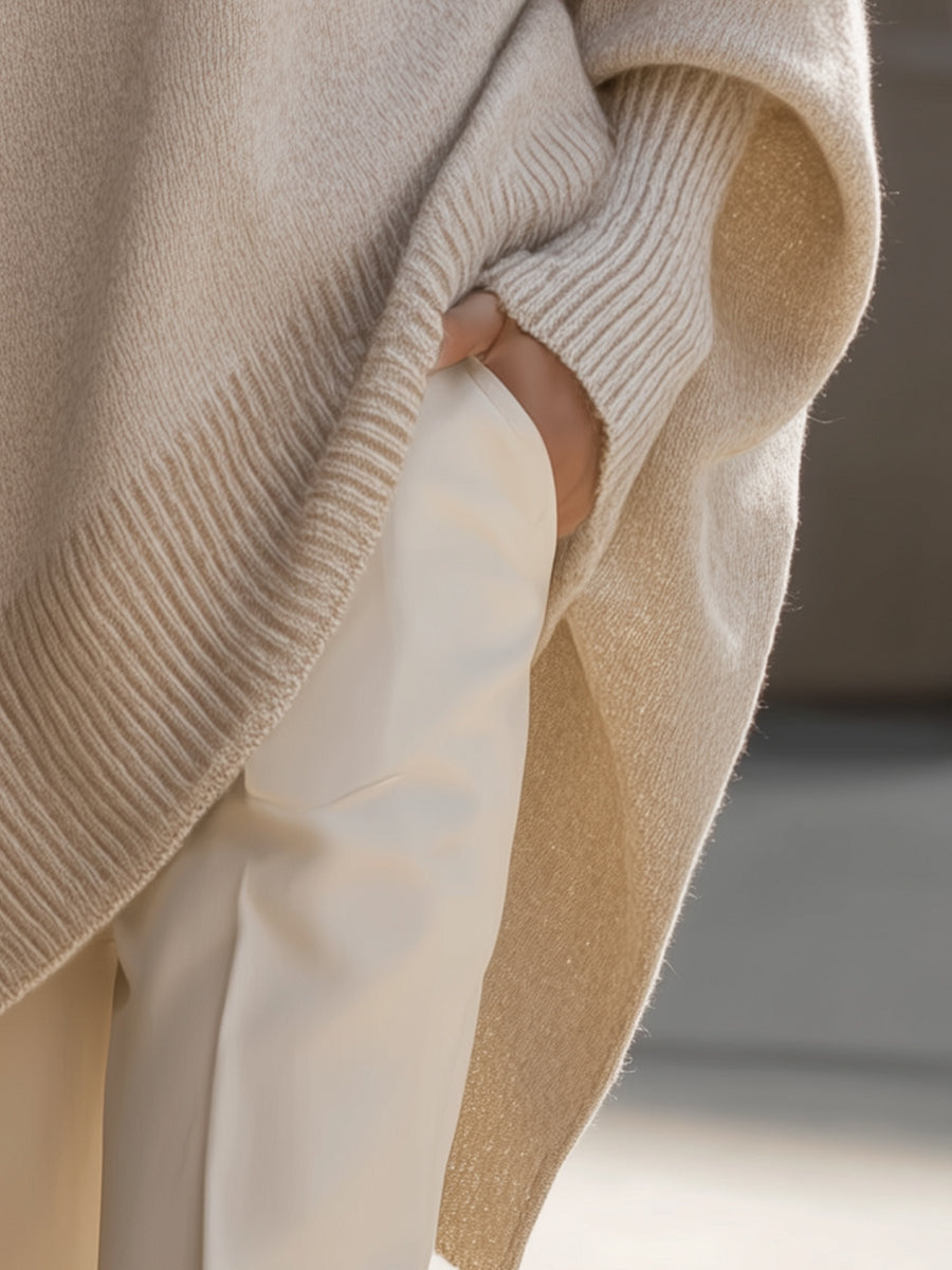 Lexi | Oversized Ribbed Crewneck Sweater