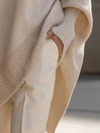 Lexi | Oversized Ribbed Crewneck Sweater