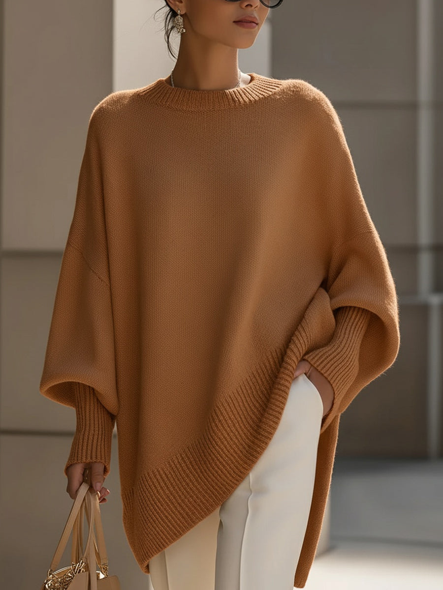Lexi | Oversized Ribbed Crewneck Sweater