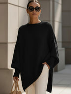 Lexi | Oversized Ribbed Crewneck Sweater