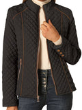 Libby | Quilted Zip-Front Stand Collar Jacket
