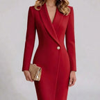 Lily | Structured Wrap Blazer Dress