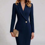 Lily | Structured Wrap Blazer Dress