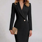 Lily | Structured Wrap Blazer Dress