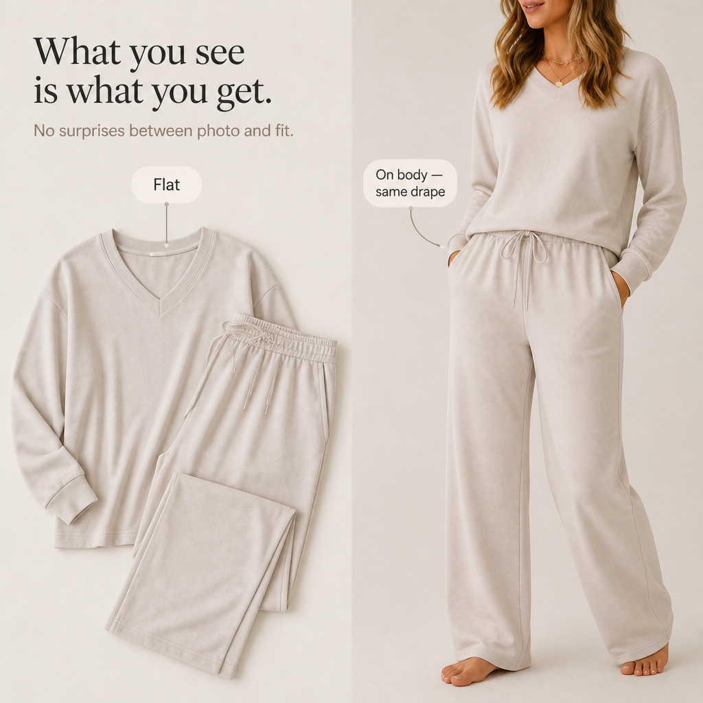 Lori | Wide-Leg Drawstring Knit Lounge Set