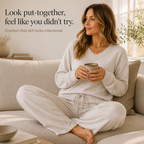 Lori | Wide-Leg Drawstring Knit Lounge Set