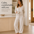 Lori | Wide-Leg Drawstring Knit Lounge Set