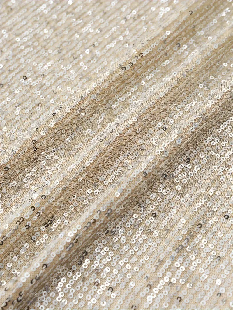 Lorna | Contrast Sequined Pull-On Dress