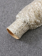 Lorna | Contrast Sequined Pull-On Dress