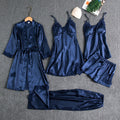 Lottie | Lace-Trimmed Pajama Set with Robe