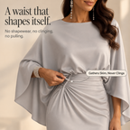 Maisie | Ruched Waist Batwing Sleeve Maxi Gown