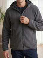 Malcolm | Fleece Hoodie with Zippered Pockets