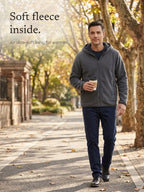 Malcolm | Fleece Hoodie with Zippered Pockets