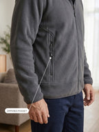 Malcolm | Fleece Hoodie with Zippered Pockets