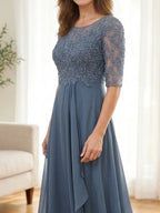 Mariana | Lace Bodice Midi Dress
