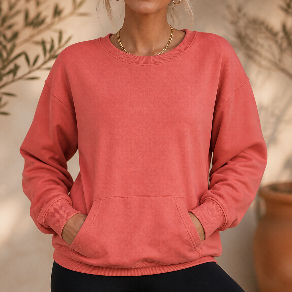 Martha | Fleece-Lined Kangaroo Pocket Sweatshirt