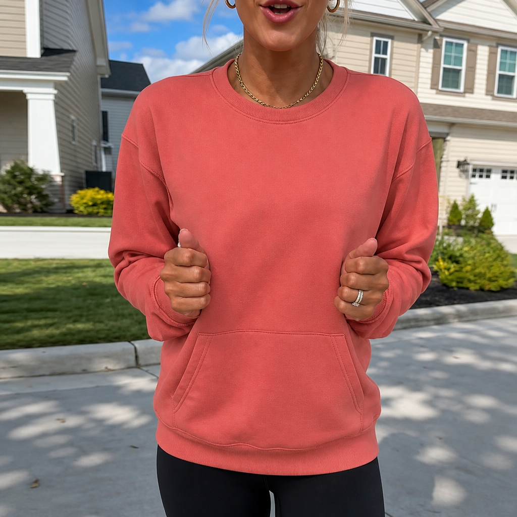 Martha | Fleece-Lined Kangaroo Pocket Sweatshirt
